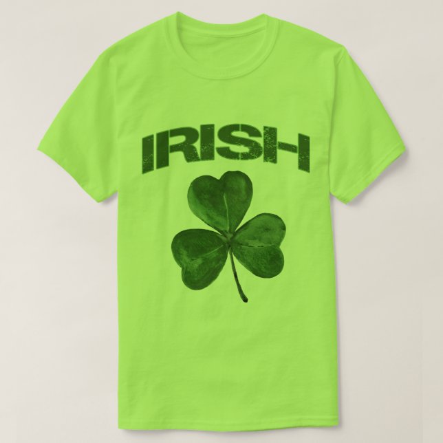 St. Patrick's Day Irish Shamrock T-Shirt (Design Front)