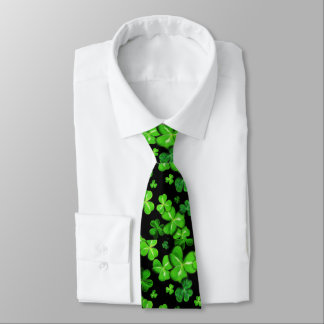 St. Patrick's Day Irish Shamrocks Pattern Leggings Tie