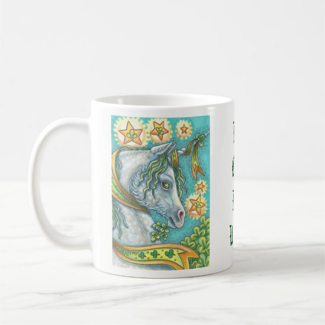 ST. PATRICK'S DAY IRISH UNICORN MUG (Left)
