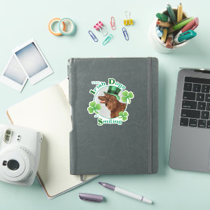 St. Patrick's Day Irish Water Spaniel Vinyl