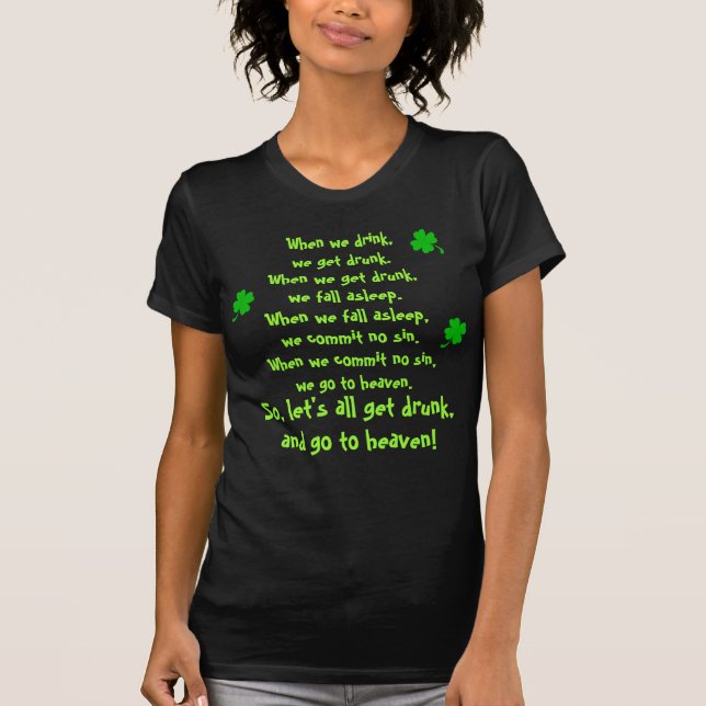 St. Patrick's Day Irish Wisdom Funny Shirt (Front)