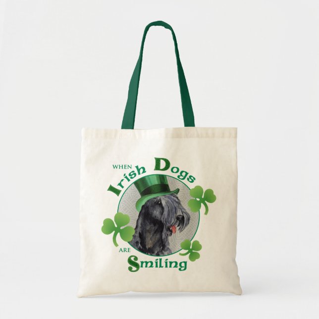 St. Patrick's Day Kerry Blue Terrier Tote Bag (Front)