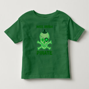 St. Patrick's Day Kid's Pirate Skull T-Shirt