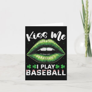 St Patrick's Day Kiss Me I Play Sell  Card