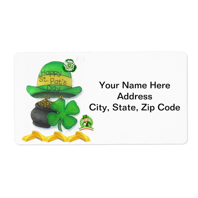 St. Patrick's Day Labels (Front)