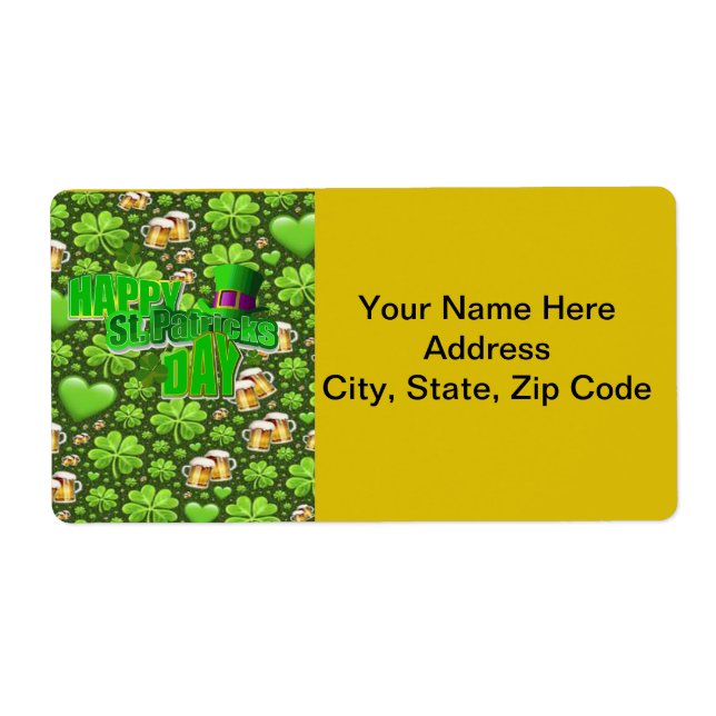 St. Patrick's Day Labels (Front)