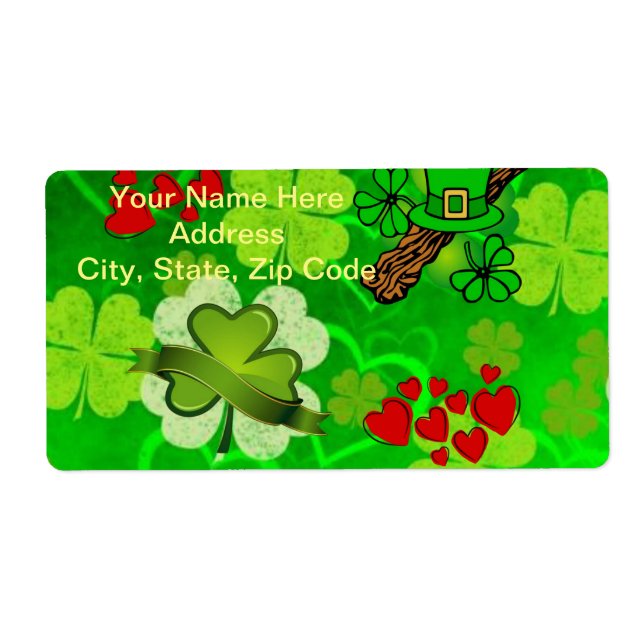 St. Patrick's Day Labels (Front)