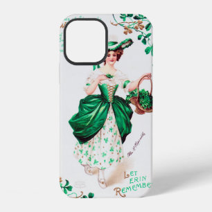 St. Patrick's Day Lady, Vintage iPhone 12 Case
