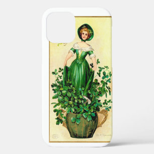 St. Patrick's Day Lady, Vintage iPhone 12 Case