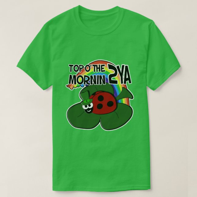 St Patrick's Day Ladybug T-Shirts (Design Front)