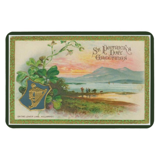 St. Patrick's Day Lake Magnet (Horizontal)