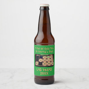 St Patrick's Day   Las Vegas Bachelorette Party Beer Bottle Label