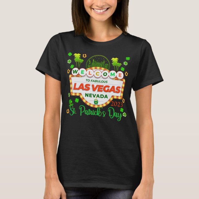 St Patrick's Day Las Vegas Group Vacation Matching T-Shirt (Front)