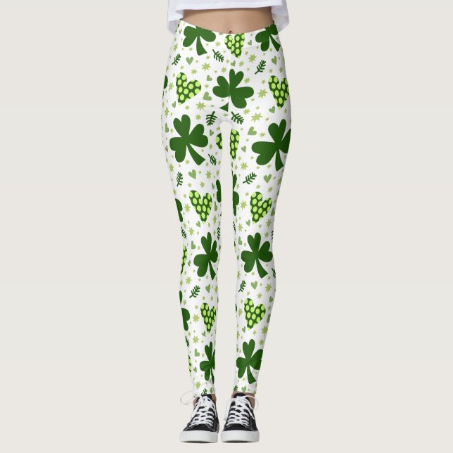 st patricks day  leggings (Front)