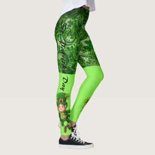 St Patrick's Day Leggings Saint Patrick Pants St.