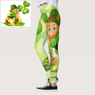 St Patrick's Day Leggings Saint Patrick Pants St.