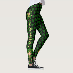 St Patrick's Day Leggings Saint Patrick Pants St.