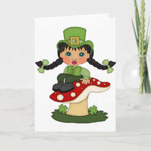 St Patrick's Day Leprechaun Card Blank Inside
