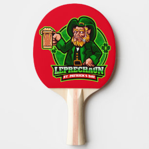 St. Patrick's Day Leprechaun Ping Pong Paddle