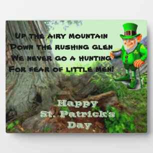 ST. PATRICK'S DAY LEPRECHAUN POEM PLAQUE