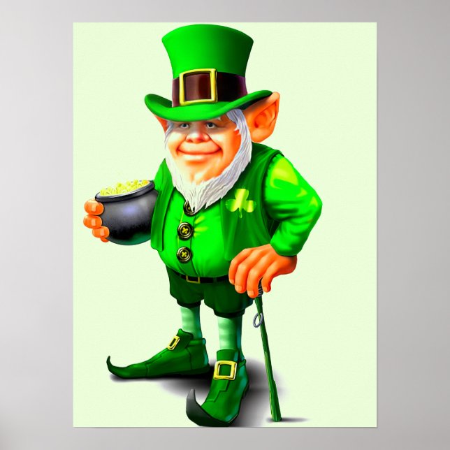 ST. PATRICK'S DAY LEPRECHAUN   POSTER (Front)