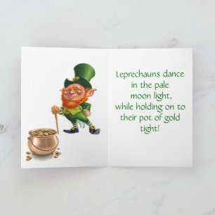 ST. PATRICK'S DAY, LEPRECHAUNS DANCE card