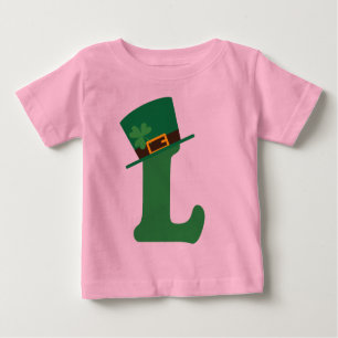St Patricks Day Letter L Alphabet Baby T-Shirt