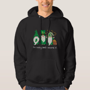 St. Patrick's Day LGBTQ Gay Pride Girl Gnomes Hoodie