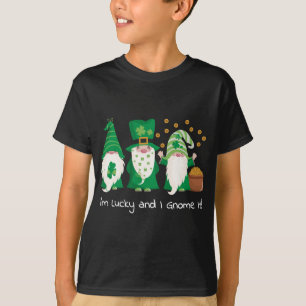 St. Patrick's Day LGBTQ Gay Pride Girl Gnomes T-Shirt