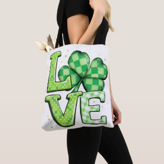 St. Patrick's Day Love Green Irish Tote Bag