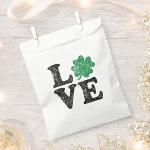 St Patrick's Day LOVE Shamrock Irish Favour Bags