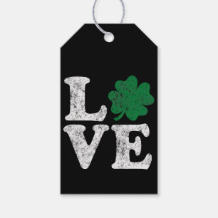 St Patrick's Day LOVE Shamrock Irish Gift Tags