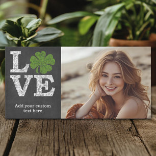 St Patricks Day LOVE with shamrock