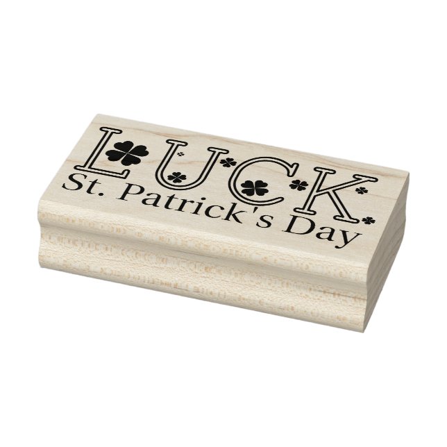 St. Patrick's Day Luck Rubber Stamp (Stamp)