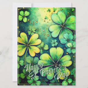 St. Patrick's Day Luck - Watercolor Shamrocks 🍀✨