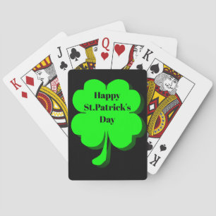 ST. PATRICK'S DAY LUCKY CLOVER  PLAYING CARDS