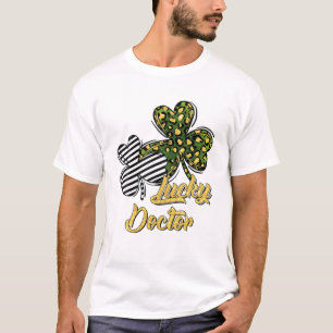 St Patrick's Day Lucky Doctor Clover Shamrock T-Shirt