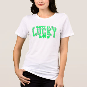 St Patrick's Day Lucky green beer stylish Tri-Blend Shirt