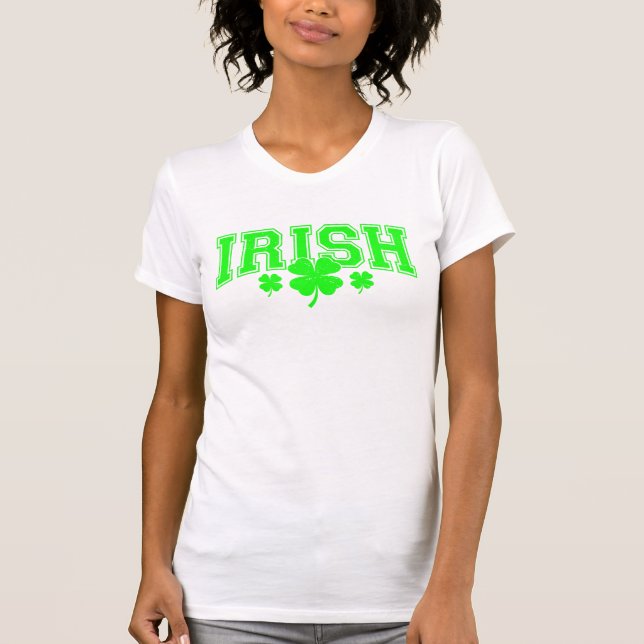 St Patrick's Day Lucky Irish stylish T-Shirt (Front)