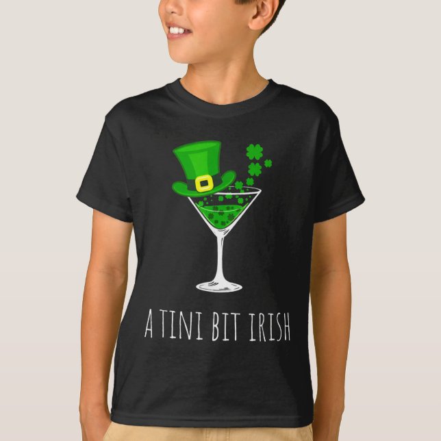 St patricks day lucky leprechaun womens a tiny bit T-Shirt (Front)
