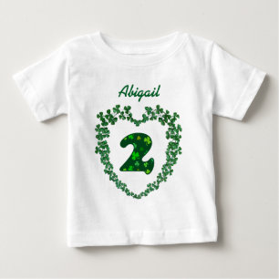 St Patricks Day Lucky March 17th 2nd Birthday V02A Baby T-Shirt