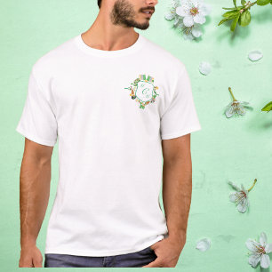 St. Patrick's day Lucky Monogram Crest T-Shirt