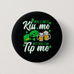 St Patrick's Day Lucky Shamrock 6 Cm Round Badge
