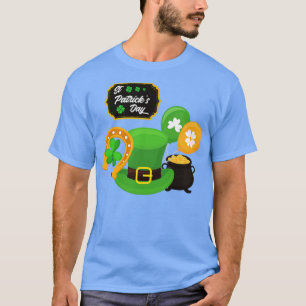 St Patricks Day Lucky Shamrock Happy Patricks Day T-Shirt