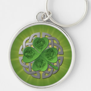 St. Patrick's Day Lucky Shamrock Key Ring