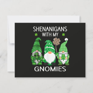 St Patricks Day Lucky Shamrock Leopard Invitation