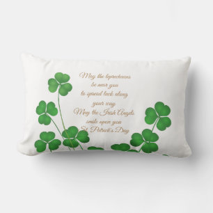 St. Patrick's Day Lumbar Pillow-May The Leprechaun Cushion