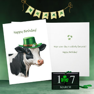 St. Patrick's Day March 17 Birthday Card