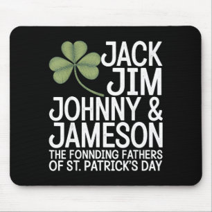 St patricks day men the founding fathers of st mouse pad