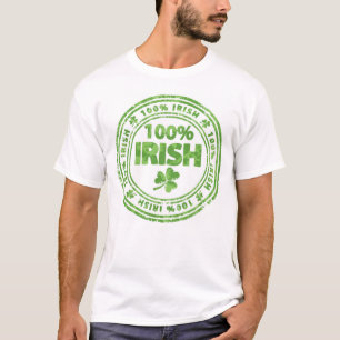 St Patrick's Day Men's T-shirt/100% Irish Clovers T-Shirt